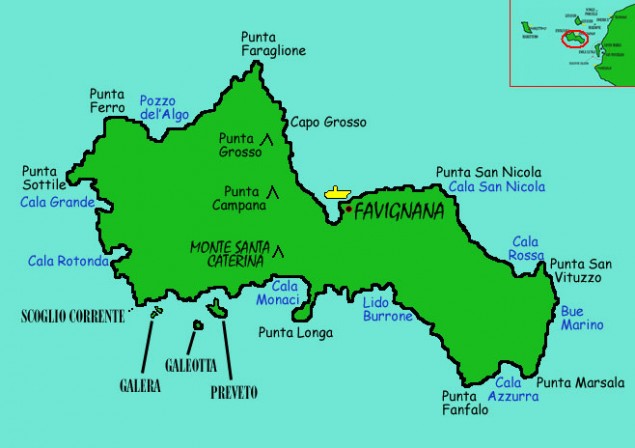 favignana mapa