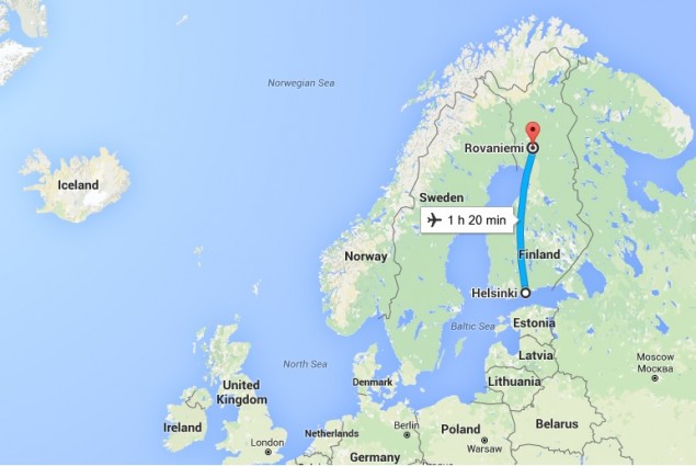 3.mapa-Helsink-Rovaniemi