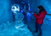 caverna de gelo em Titlis.