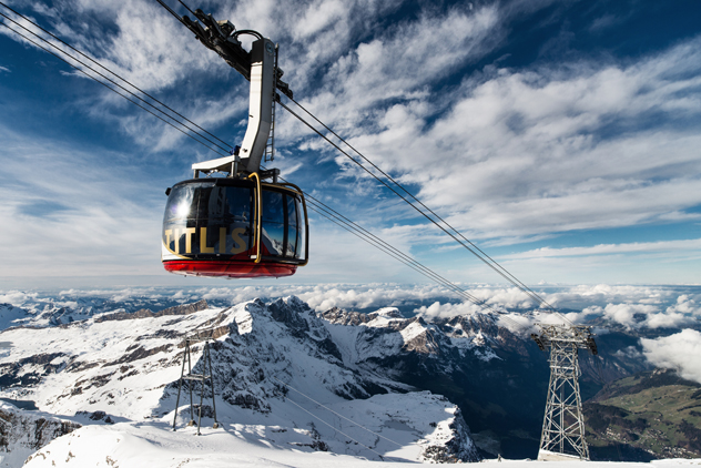 Teleférico rotatório – Titlis Rotair (Foto Divulgação)