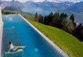 Minha piscina preferida : Villa Honegg Hotel