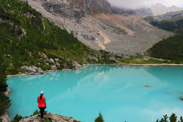 Como é a trilha até o Lago di Sorapis nas Dolomitas