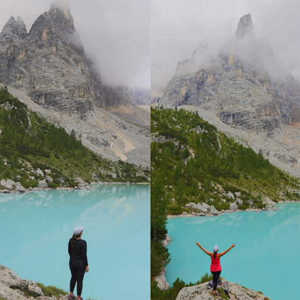 Como é a trilha até o Lago di Sorapis nas Dolomitas