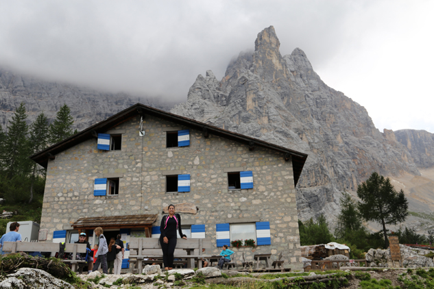 Refúgio no Lago di Sorapis