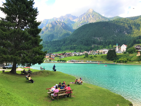 Lago Santa Caterina em Auronzo di Cadore