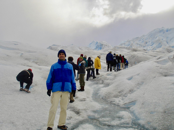 Mini trekking sobre o glaciar