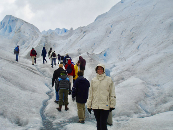 Mini trekking sobre o glaciar