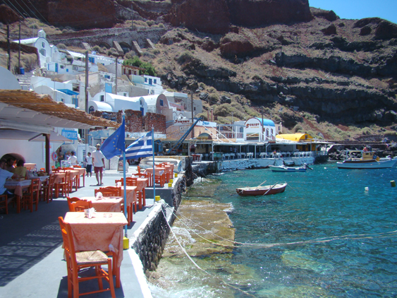 Ammoudi Bay em Oia